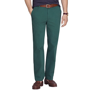 Clark Fit Vintage-Finish Chinos - Green